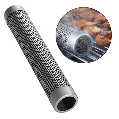 

6&39&39 12&39&39 Stainless Steel Round Pellet Tube Smoker Pipe For Outdoor Cooking BBQ