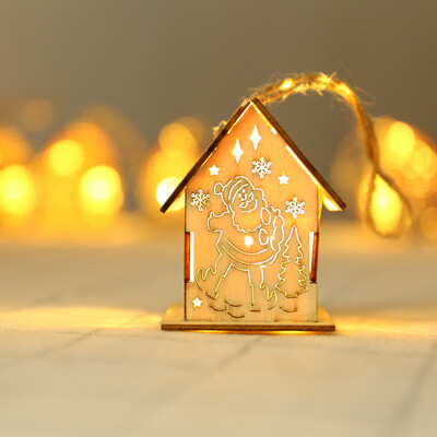 

〖Follure〗Christmas Ornaments LED Light Chalet Hotel Bar Christmas Tree Decoration