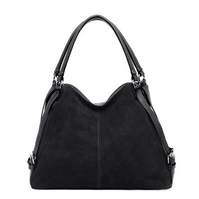 

LEFTSIDE Real Split Suede Leather Shoulder Bag For Women 2018 Female Casual Handbag Messenger Top-handle bags Good Quality