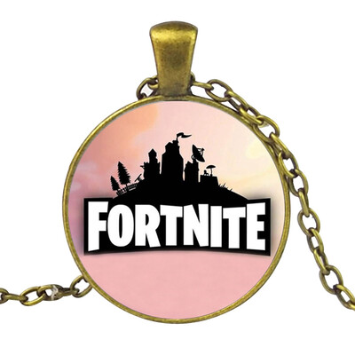

FOR-TNITE Alloy Gemstone Necklace Pendant Fans Favorite Gamer Gifts for Boys Girls Adults