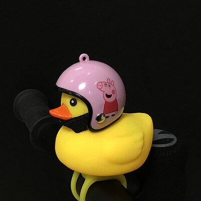 

Cute Little Yellow Duck with Helmet LED Light for Bike Motorcycle