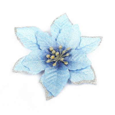 

8 5Pcs 3 Layer Simulation Christmas Flowers Christmas Tree Decoration Christmas Decoration Christmas Gifts
