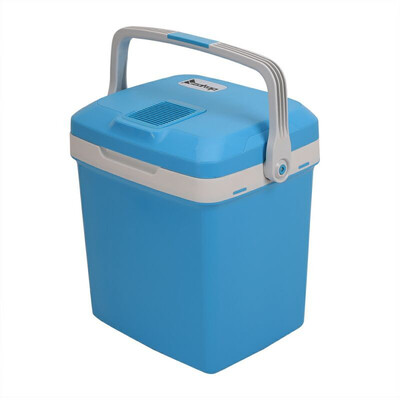 

Portable Car Fridge Travel Cooler Warmer 12VDC120VAC 26 Liter CapacityBlue