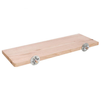 

Greensen Rectangle Natural Wood Pet Hamster Chinchilla Chipmunk Cage Chew Toy Stand Platform Pedal Board