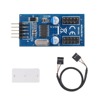 

Motherboard 9Pin USB Header to 2 Male Adapter Card USB20 9Pin to Dual 9Pin Connector Splitter
