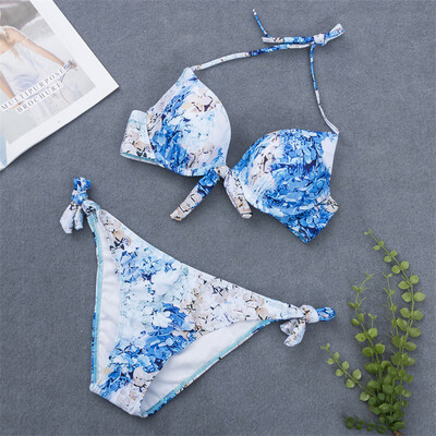 

Saidsome Women Sexy Floral Print Tankini Set Bikini Swimwear Bathing Swimsuit Beachwear