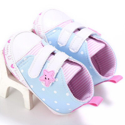 

Baby Fashion Canvas Casual Stripe Infant Soft Lace Up Toddler Kids Anti-skid First Walkers Shoes