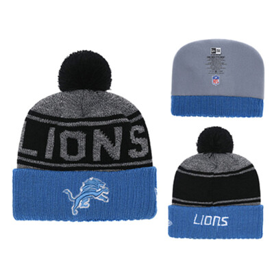 

NFL Football League Lions Detroit Lions New Era New York Knitted Wool Baseball Cap