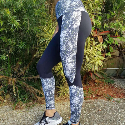 

Tailored Printed Yoga Pants Plus Size Workout Leggings Tommy Control Capris For Women