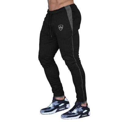 

US Mens Slim Fit Tracksuit Sport Gym Skinny Jogging Joggers Sweat Pants Trousers