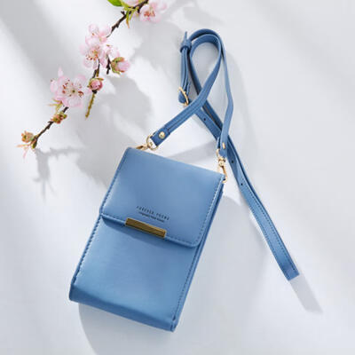 

PU Leather Shoulder Bag Card Pocket Wallet Portable Cash Mobile Phone Bags For Women