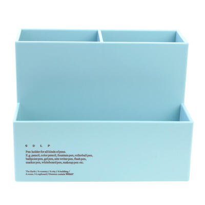 

Desktop Makeup Container Plastic Organizer Case Home Office Storage Box