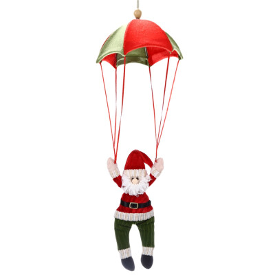 

Christmas Santa Claus Snowman Parachute Hanging Decoration