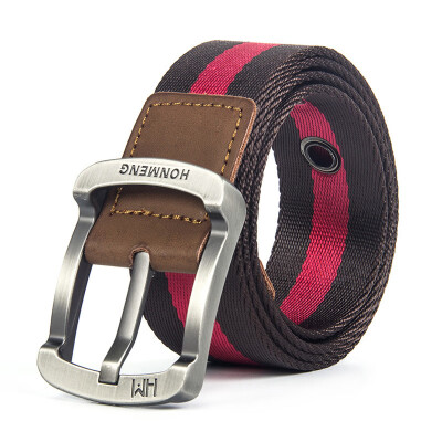 

High Quality Fashionable Canvas Belts Alloy Pin Buckle Mens Belt Male Canvas Belts Wild Jeans Belt Military Tactical Belt