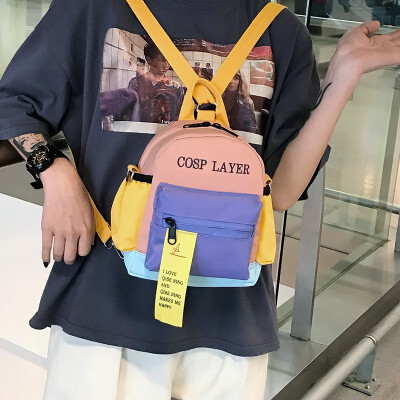 

Bag female Korean version of high school Harajuku style girl backpack ins super fire campus wind mini fresh backpack