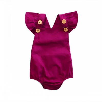 

Newborn Infant Baby Girl Romper Jumpsuit Bodysuit One-Piece Clothes Sunsuit 0-3T