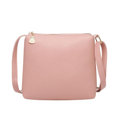 

Casual Women Messenger Solid Small Shoulder Bag PU Leather Crossbody Bags