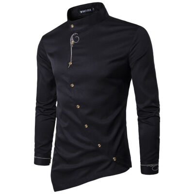 

SUNSIOM Men Casual Stylish Slim Fit Long Sleeve Casual Business Formal Dress Shirts Tops