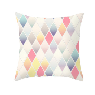 

〖Follure〗Geometric Print Polyester Square Pillow case Sofa Throw Cushion Cover Home Decor