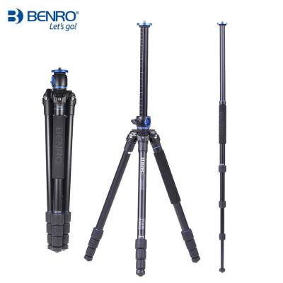 

Benro SystemGo GA158T Professional 4 Sections Aluminum Camera Tripod Horizontal Axis Tripod Center Column with Quick 90°Lateral Po