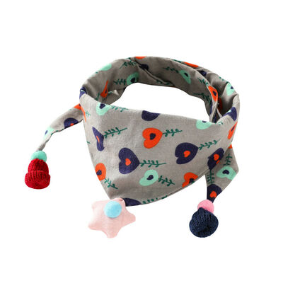 

Boy Girls Newborn Baby Saliva Towel Feed Triangle Cotton Bibs Bandana Scarf Cute