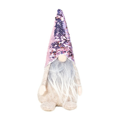

NEW Plush Gnome Doll With Sequins HatPocket Swedish Christmas Santa Nordic Elf Figurine Ornament Home Holiday Decorations