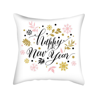 

Tailored New Christmas Pink Snowflake Digital Printing Cushion Pillow Home Pillowcase