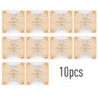 

10pcs Pearl Paper Floral Invitation Cards Invitation Holders with Blank Inner Sheet for Wedding Birthday Party Anniversary