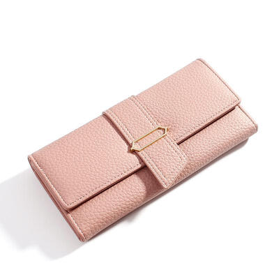 

Long Solid New Womens Wallet Large-capacity Mobile Phone Coin Purse Clutch Card Holder Ladies PU Leather Wallet
