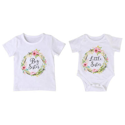 

2018 Family Matching Clothes Summer Baby Kids Little Big Sister Match Clothes Family Matching Outfits Jumpsuit Romper Outfits