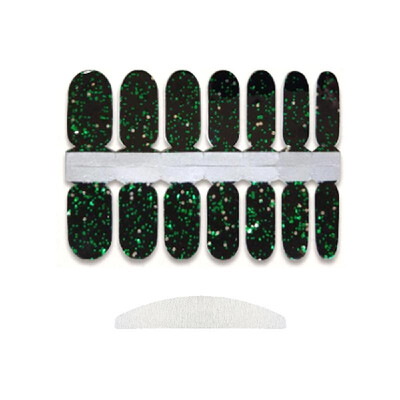 

Glitter Nail Stickers Wrap Cover Full Nail Polish Sticker Self-Adhesive DIY Nail Art Decoration