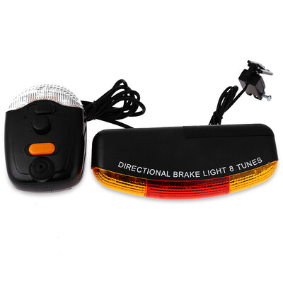 

XC - 408 7 LED Bicycle Bike Cycling Turn Night Brake Light 8 Tunes Horn Turning Break Night Lamp