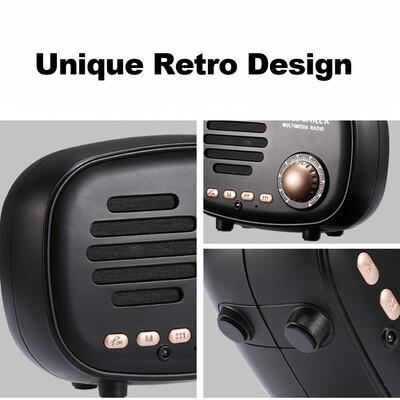 

Q108 Retro Bluetooth Speaker Bluetooth 41 Multimedia Radio Mini Portable Sound Box Support FM Radio U disk TF Card Handsfree