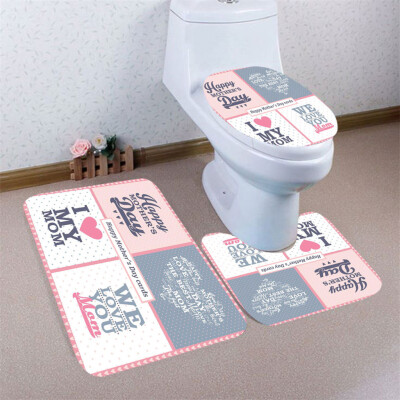 

〖Follure〗3pcs Mothers Day Non-Slip Bath Mat Bathroom Kitchen Carpet Doormats Decor