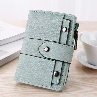 

Tailored Women Simple Retro Rivets Short Wallet Coin Purse Card Holders Handbag BK