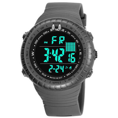 

SYNOKE Waterproof Sports Mens Multi-function Outdoor Electronic Watch LED Fashion Male Students Sports Big Watch