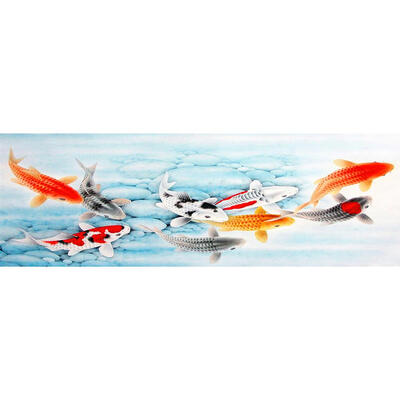 

5D DIY Full Drill Diamond Painting Happy Fish Cross Stitch Embroidery Kits