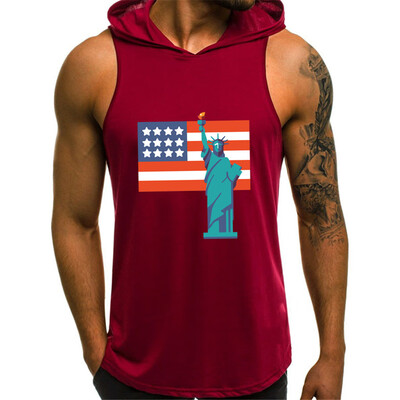 

Toponeto Men Fashion Printing Style Design Sport Casual Shirts Sleeveless Tops Blouse