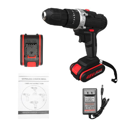 

Multifunctional Electric Impact Cordless Drill High-power Rechargeable Lithium Battery Wireless Hand Drills Home DIY Electric Powe