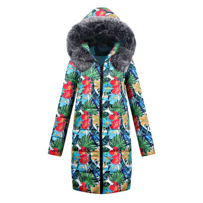 

Toponeto Womens Winter Long Down Cotton Ladies Parka Hooded Coat Quilted Jacket Outwear