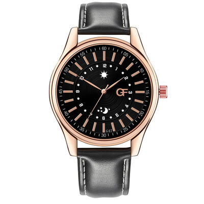 

Gobestart Hot Man Leather Watch Whatever Late Anyway Letter Watches New Pointer glow