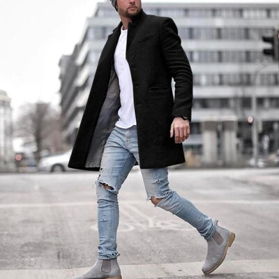 

Male Casual Slim Fit Cardigan Long Sleeve Solid Lapel Collar Coat Winter Sweater