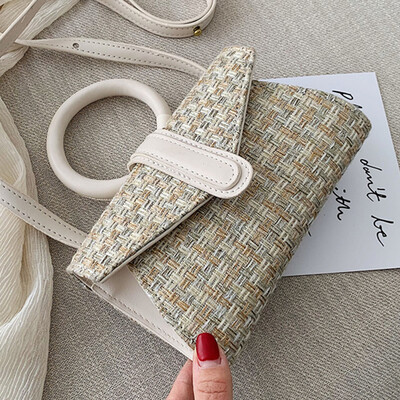 

Women 2019 new Korean version of Joker fashion small square bag ring tide spring shoulder bag slung handbag