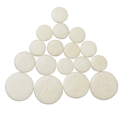 

17 PCS Clarinet Felt Casing White Pads 33cm Thickness Soft Mat Woodwind Instruments Accessories