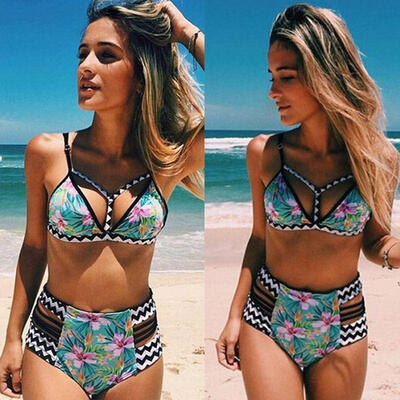 

Hot Women Bikini Set Swimwear Bandage Push-Up Padded Swimsuit Bathing Beachwear