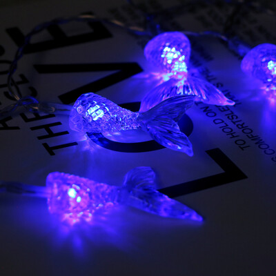 

Gobestart Fish Tail Marine Animal Model Light String Decoration Light 10 LED 165M