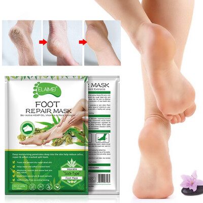 

Dead Skin Care Hemp Seed Oil Feet Mask Exfoliating Foot Mask Socks for Pedicure Peeling Baby Feet Mask Foot Peeling Mask