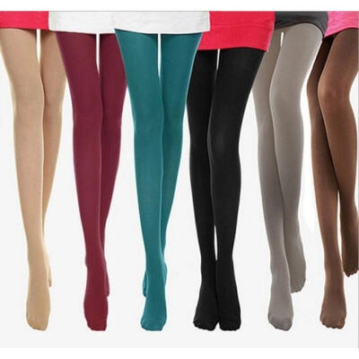 

Candy Colors Opaque Footed Socks Tights Pantyhose Women Stockings Worthy