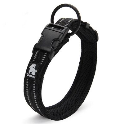 

Adjustable Pet Soft Comfy Reflective Dog Collar Breathable nylon Mesh QFY