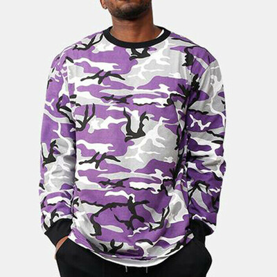 

Stylish Men Camouflage Crewneck Casual Tops Hoodie Pullover Jumper Sweatshirt